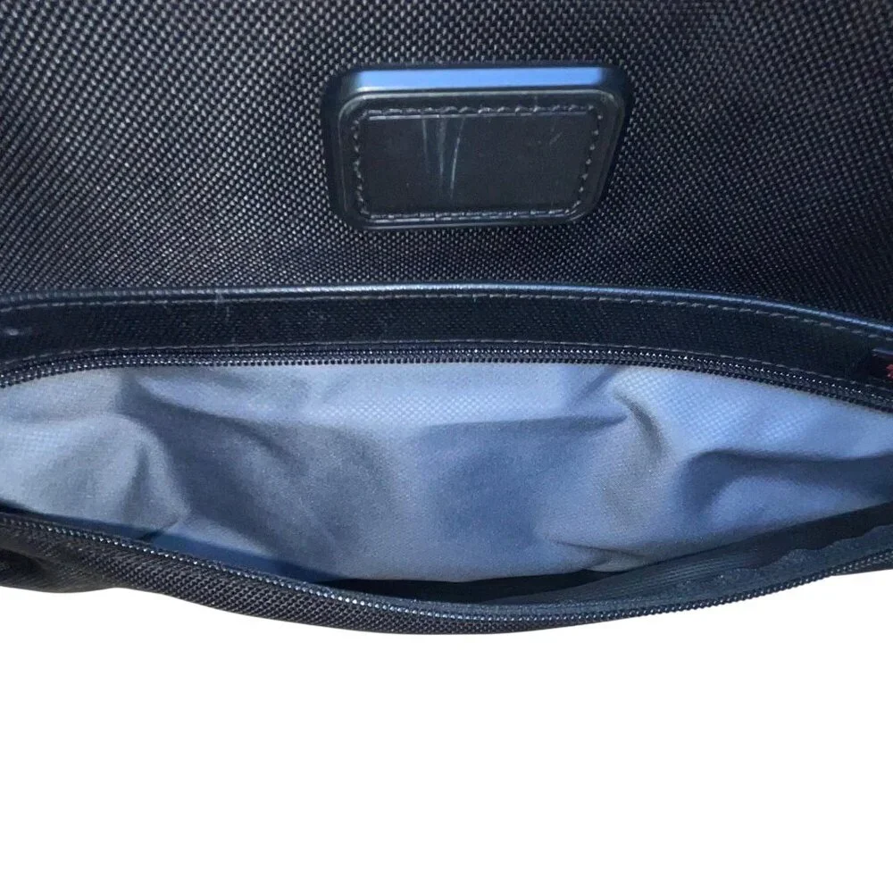 Tumi Men’s Black Nylon Multiple Compartments Durable Briefcase Messenger Bag